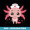 Thanksgiving Scrub Tops Axolotls Nurse Holiday Nursing - Modern Sublimation PNG File