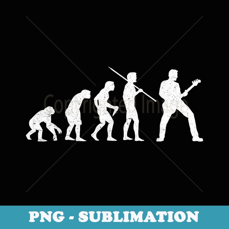 Guitar Player Evolution Guitars Musician - Exclusive Sublimation Digital File