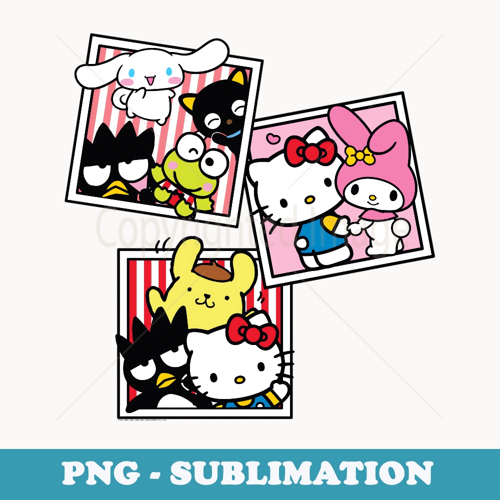 Hello Kitty And Friends Photo Booth Fun - Premium Sublimation Digital Download