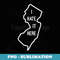 I Hate It Here New Jersey NJ Funny Joke - Trendy Sublimation Digital Download