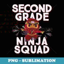 back to school 2nd grade ninja squad funny group - unique sublimation png download