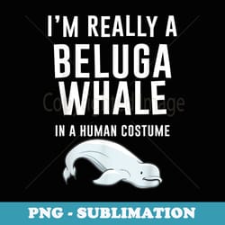 i am a beluga whale in human costume as halloween costume - exclusive png sublimation download
