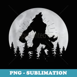 werewolf moon full moon werewolf howling werewolf - instant png sublimation download