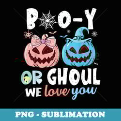 keeper of gender booy or ghoul - pumpkins in blue and pink