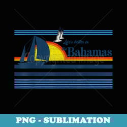 the bahamas beach retro vintage 70s 80s sunset sailing - png sublimation digital download