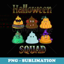 halloween costume funny poop squad - instant png sublimation download