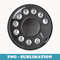 Rotary Phone Halloween Costume Vintage Dial Telephone - Sublimation PNG File