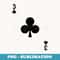 Three of Clubs T Blackjack Cards Poker 21 3 - Instant Sublimation Digital Download