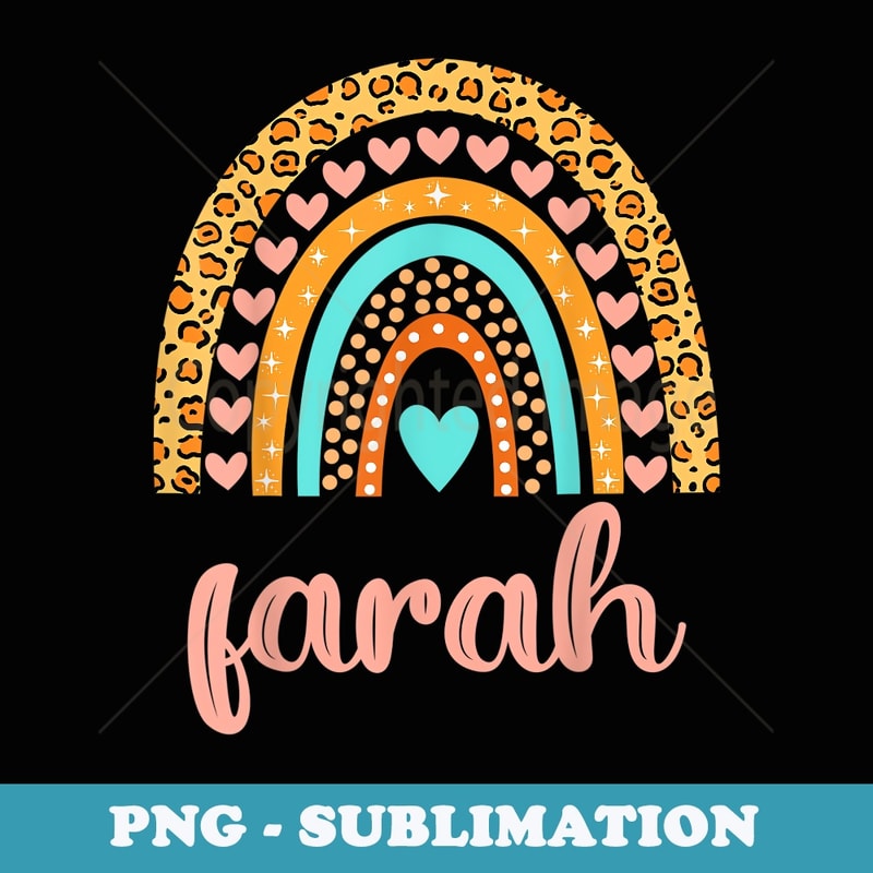 Farah Farah Name Birthday - High-Resolution PNG Sublimation File