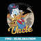 Disney DuckTales Scrooge McDuck World's Best Uncle - Retro PNG Sublimation Digital Download