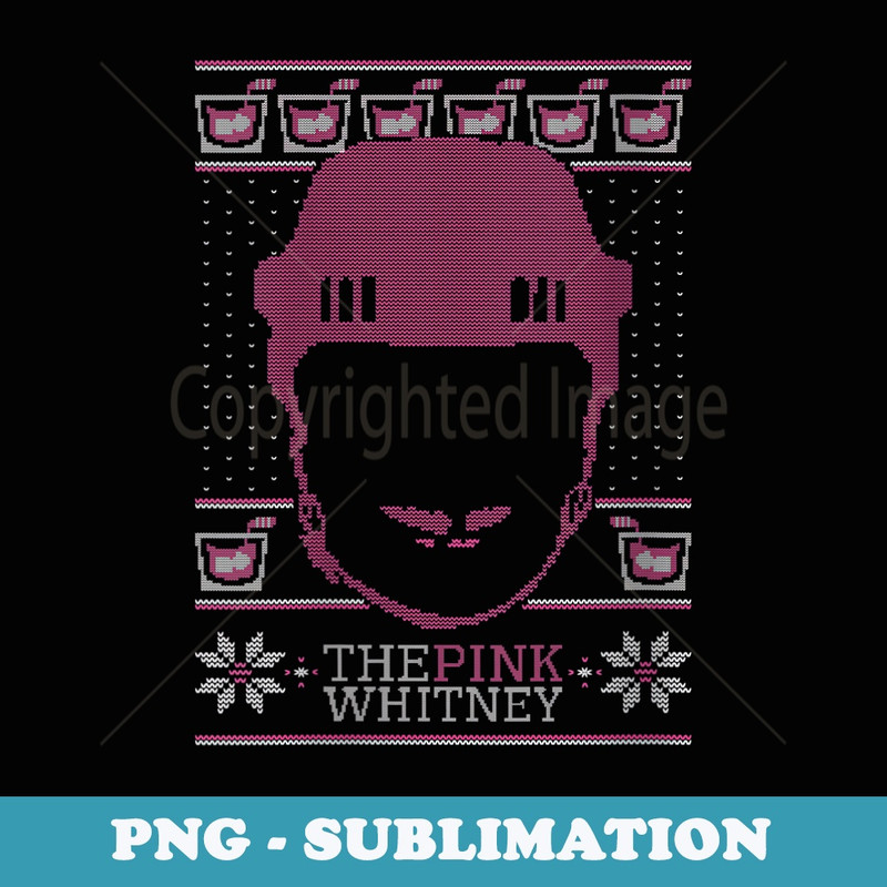 s The Pink Whitney Ugly Christmas er Party Hockey - Sublimation PNG File