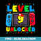 Level 9 Unlocked Gamer 9th Birthday Video Game Boys - Unique Sublimation PNG Download