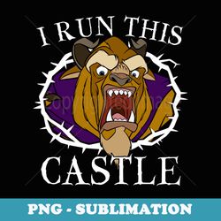disney beauty and the beast i run this castle thorn portrait - special edition sublimation png file