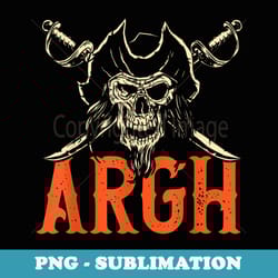 funny argh pirate halloween - digital sublimation download file
