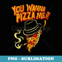 s horror art - pizza slice gangster - psychobilly punk art