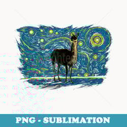 retro vintage style guanaco - aesthetic sublimation digital file