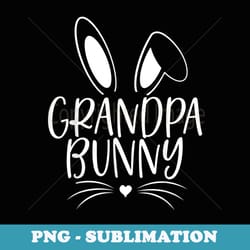 grandpa bunny papa funny matching family easter men - retro png sublimation digital download
