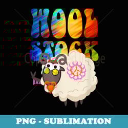 funny woolstock hippy sheep for hand spinners - png transparent sublimation file