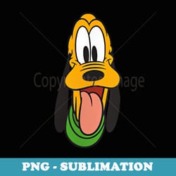 disney mickey and friends pluto face small pocket logo - creative sublimation png download