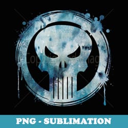 marvel punisher paint drip skull vintage circle logo - png sublimation digital download