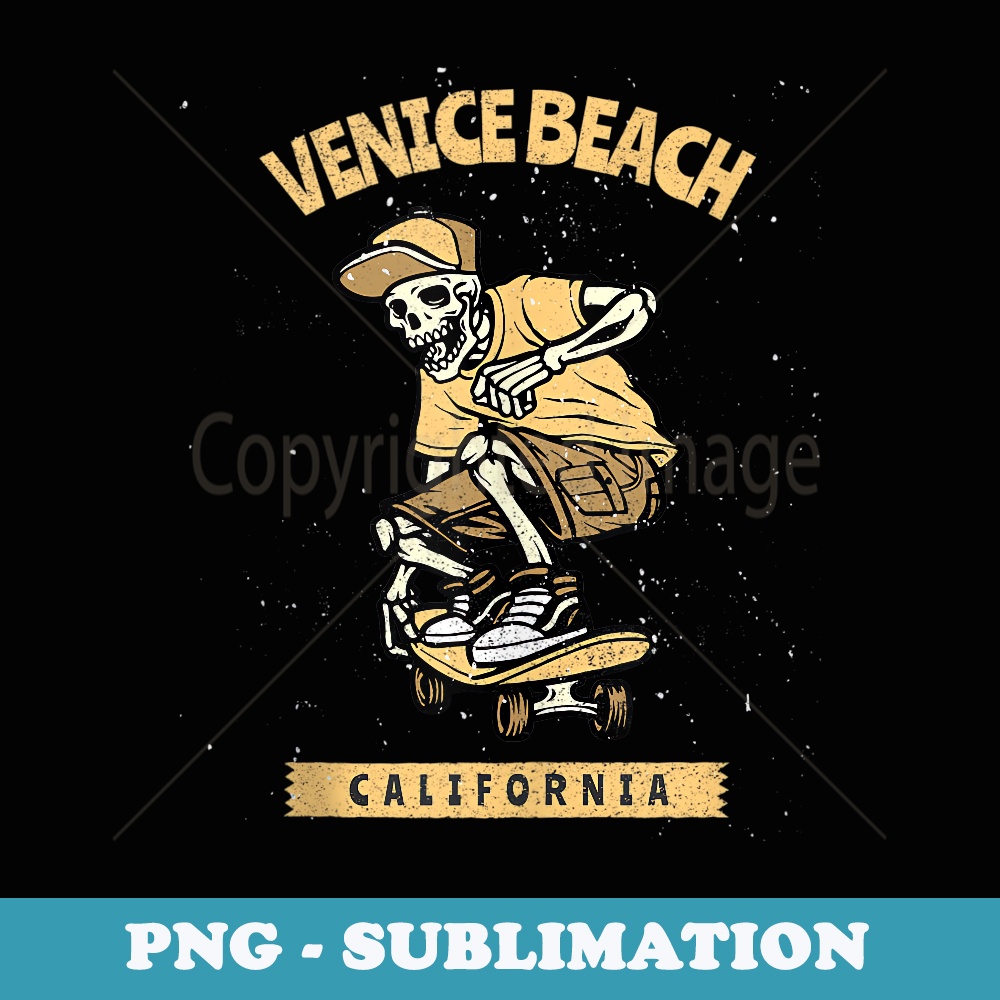 Old School Skate City Venice California - Exclusive PNG Sublimation Download
