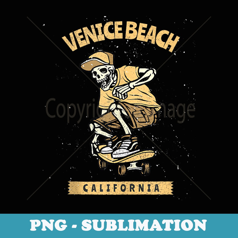 Old School Skate City Venice California - Exclusive PNG Sublimation Download