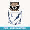 Marvel Rocket The Raccoon Kawaii Trapped In A Pocket - Special Edition Sublimation PNG File