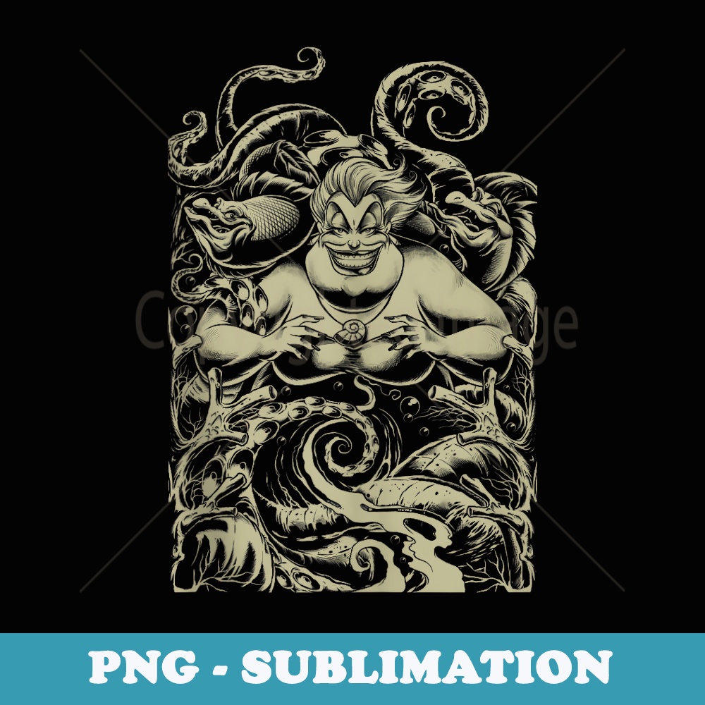 Disney The Little Mermaid Ursula Tangled Tentacles - Exclusive PNG Sublimation Download