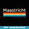 Maastricht Netherlands Retro Design - Elegant Sublimation PNG Download