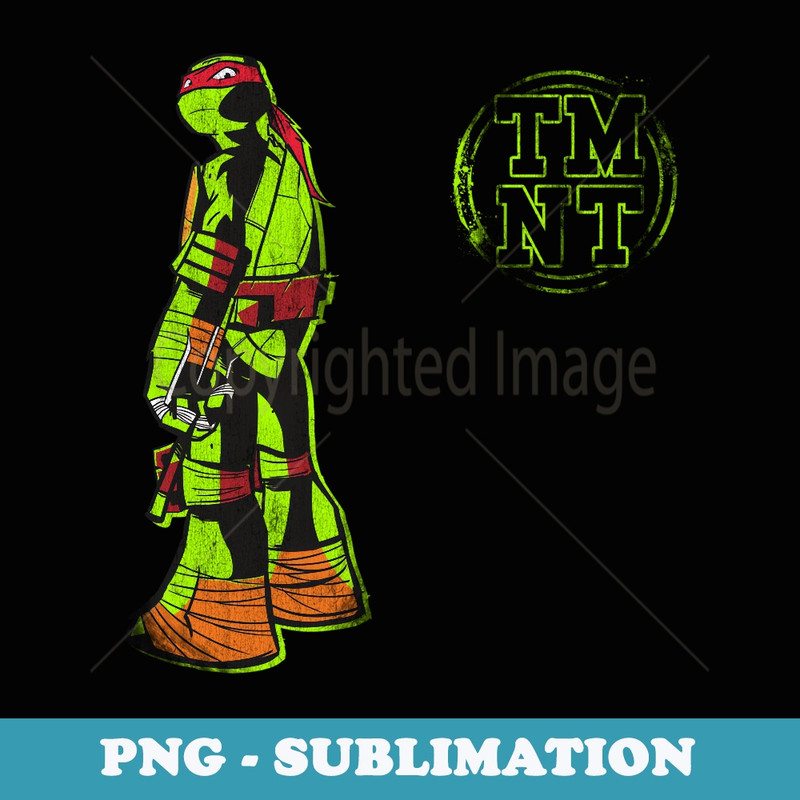 TMNT Raphael with TMNT Chest Hit - Sublimation Digital Download