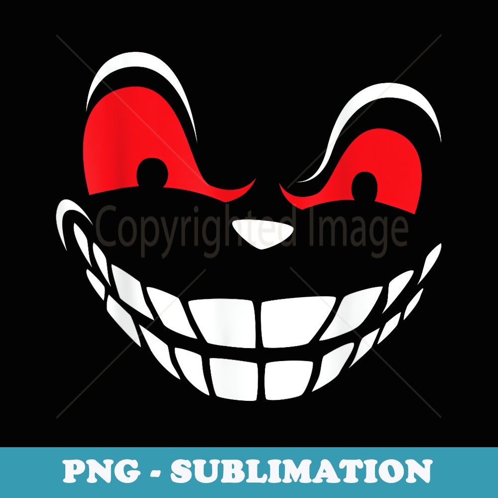 Horror Halloween Evil Grin Smile Costume Party Outfit - Aesthetic Sublimation Digital File
