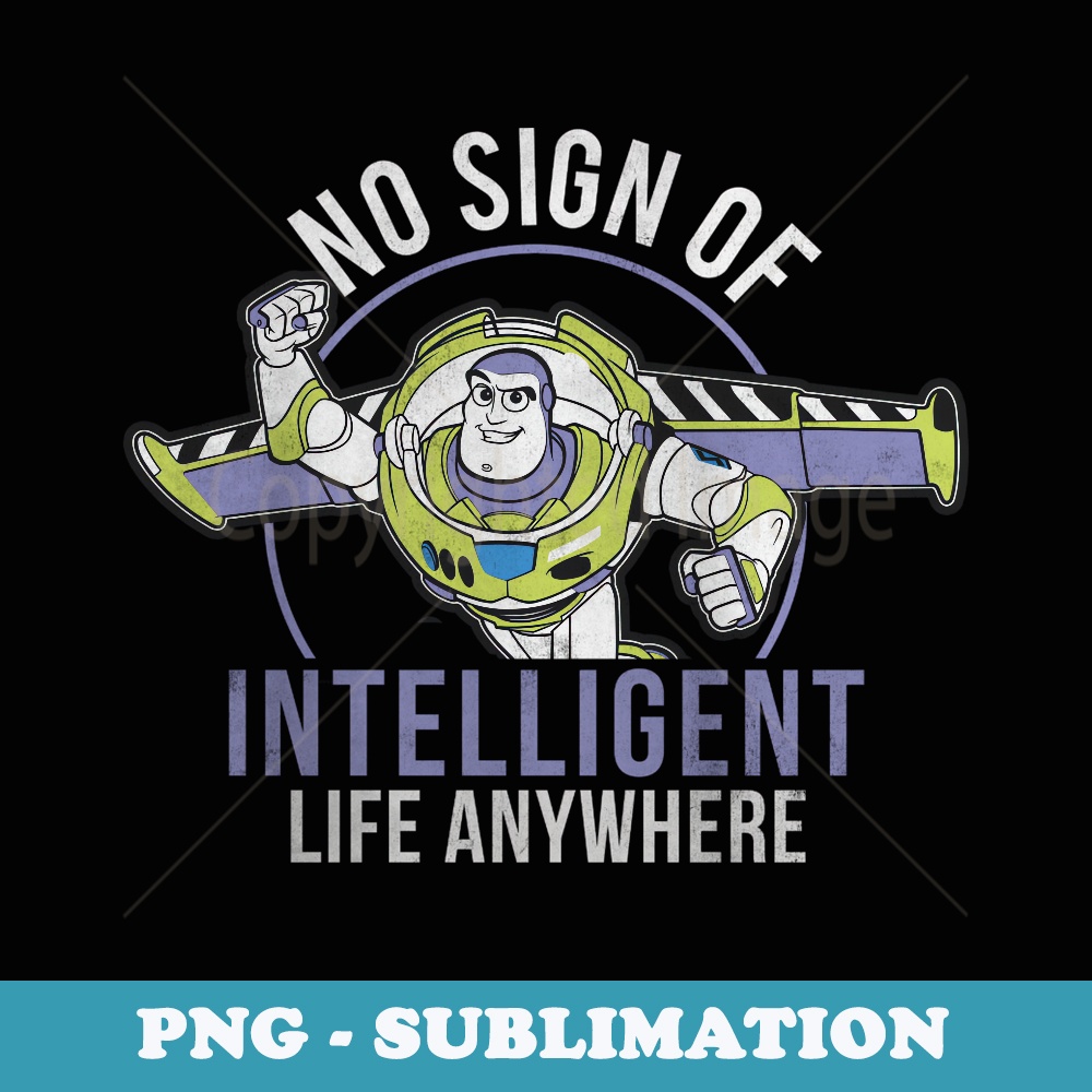 Disney Pixar Toy Story Buzz Lightyear Intelligent Life - Signature Sublimation PNG File