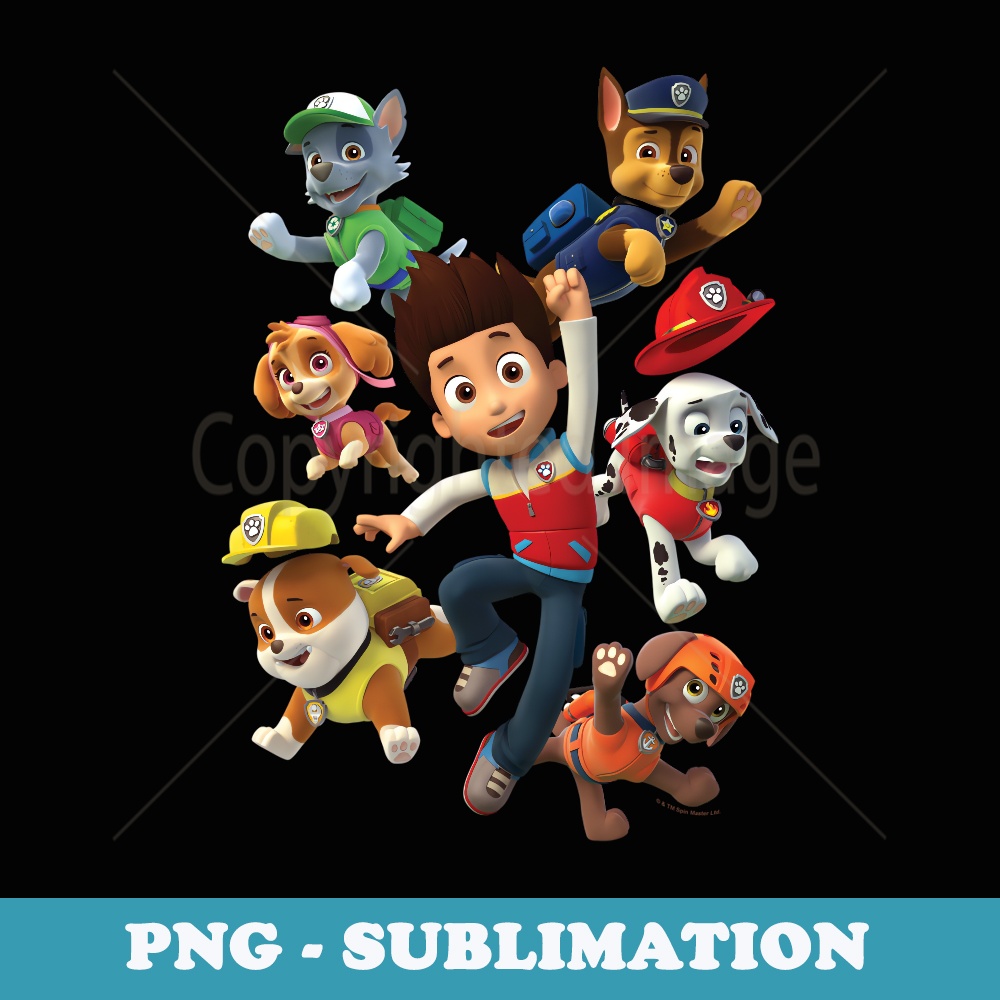 PAW Patrol Ryderu2019s Pups - Artistic Sublimation Digital File