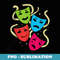 Theater drama film or mime Colorful thespian masks - Signature Sublimation PNG File