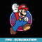 Nintendo Super Mario Neon Power Jump Hero - Premium PNG Sublimation File