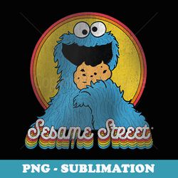 sesame street cookie monster layers raglan baseball - premium sublimation digital download