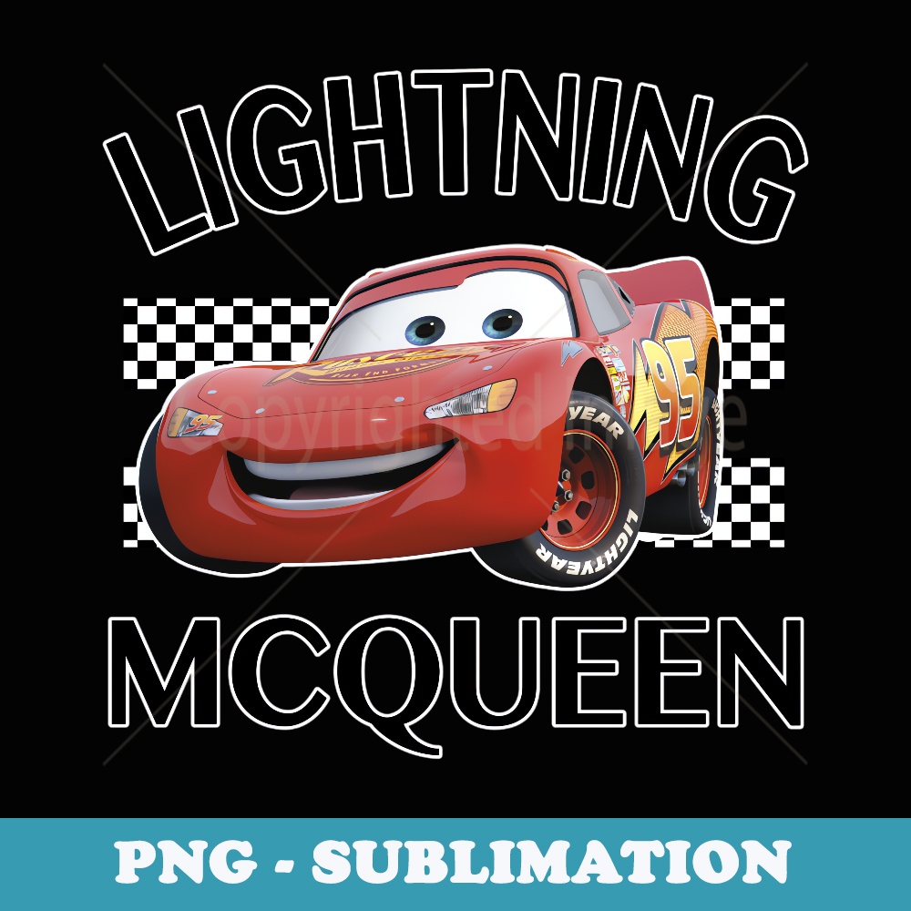 Disney Pixar Cars Lightning McQueen Finish - Digital Sublimation Download File