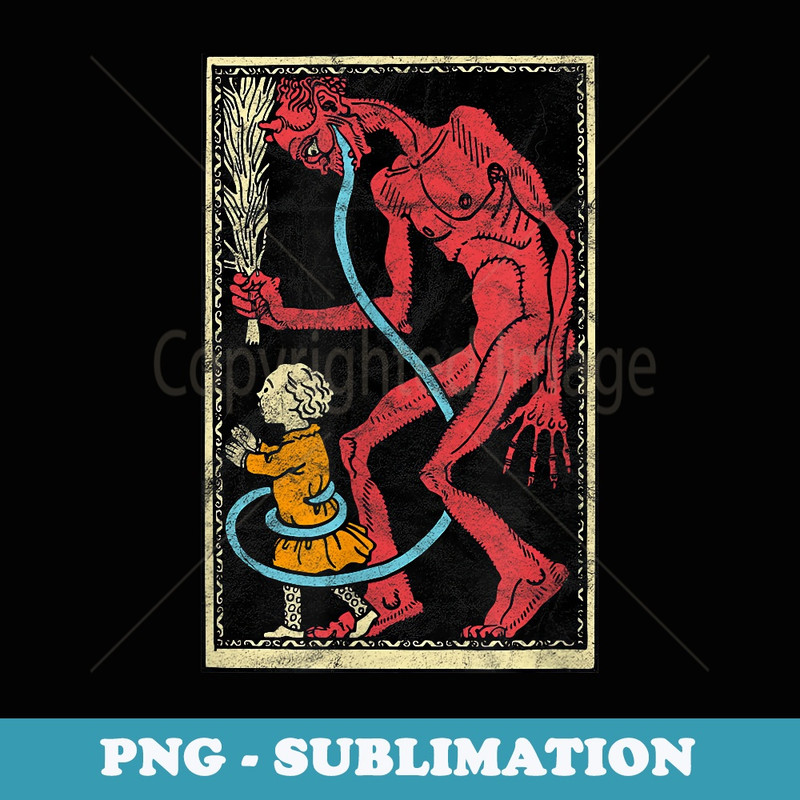Krampus Occult German Christmas Demon Horror Mythology Alps - Digital Sublimation Download File