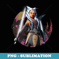 star wars the clone wars ahsoka tano fearless jedi - unique sublimation png download
