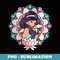 Disney Aladdin Jasmine Stained Glass Lotus - Vintage Sublimation PNG Download
