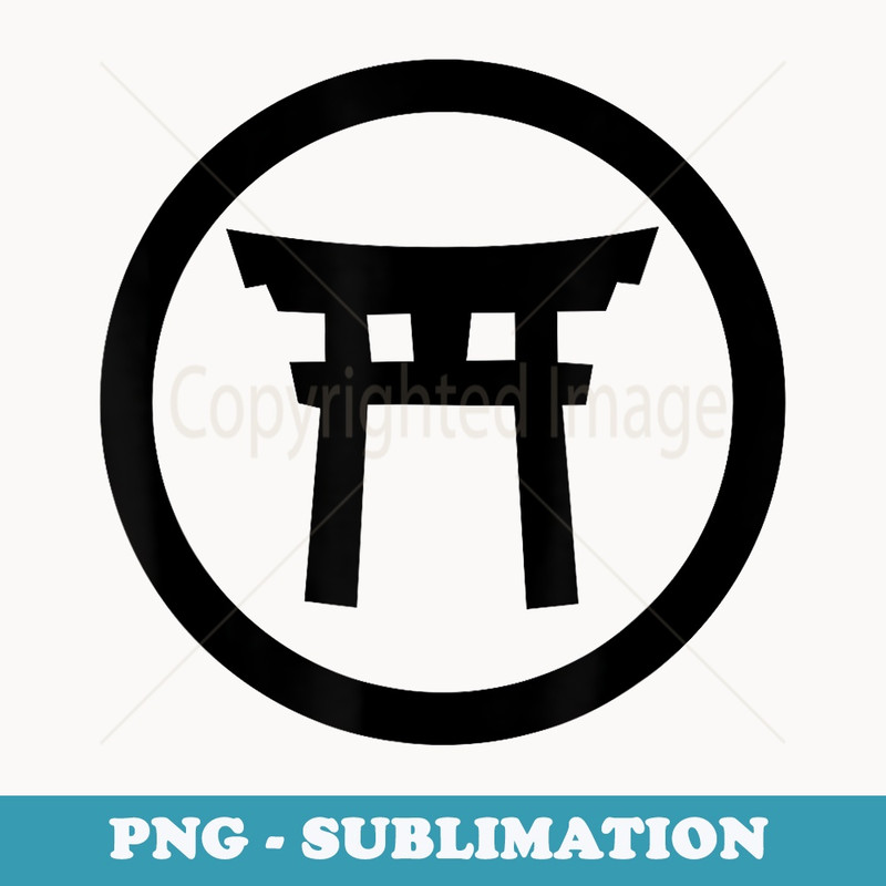 Torii Traditional Japanese Gate Buddhist Symbol - Trendy Sublimation Digital Download