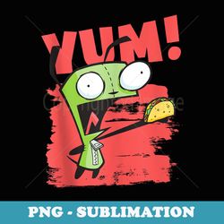 nickelodeon invader zim gir yum tacos - decorative sublimation png file
