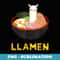 Llamen Llama Ramen Noodle Japanese Anime Kawaii - Modern Sublimation PNG File