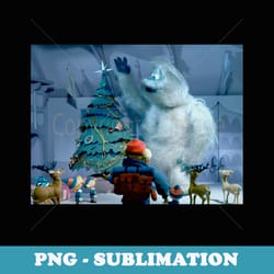 christmas tree star bumble the abominable snowman - aesthetic sublimation digital file