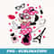 Disney - Minnie Paris Icons - Retro PNG Sublimation Digital Download