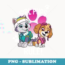 paw patrol girl pups rule - unique sublimation png download