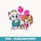 Paw Patrol Girl Pups Rule - Unique Sublimation PNG Download