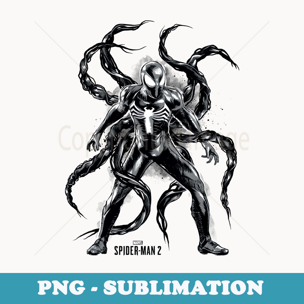 Marvel Spider-Man 2 Black Suit Peter Symbiote Tentacles - Trendy Sublimation Digital Download