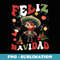 Boys Vintage Feliz Navidad Retro Christmas Spanish Xmas Elf - Trendy Sublimation Digital Download