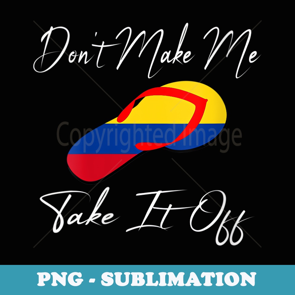 s Colombian Flag Flip-Flop Chancla Pride Shoe Mom Kid Parent - Elegant Sublimation PNG Download